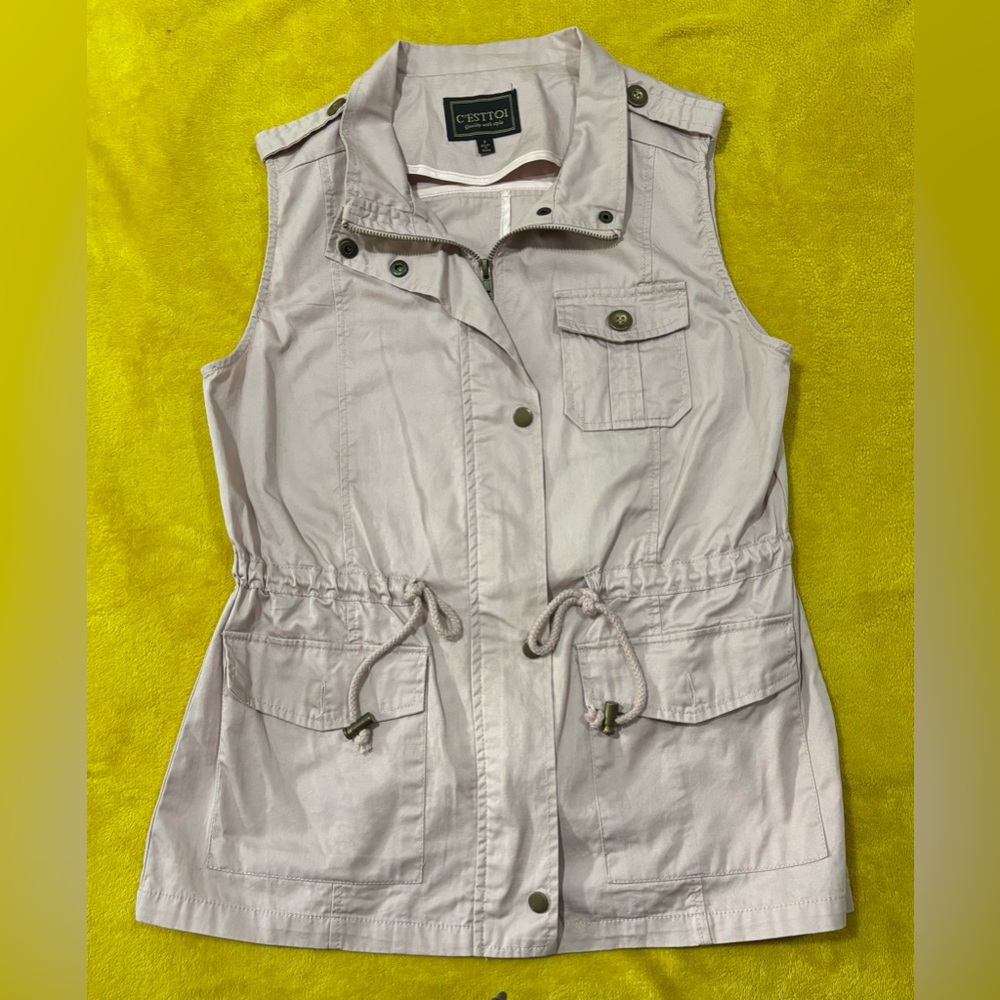 Women's Light Pink Sleeveless Vest
(0149)